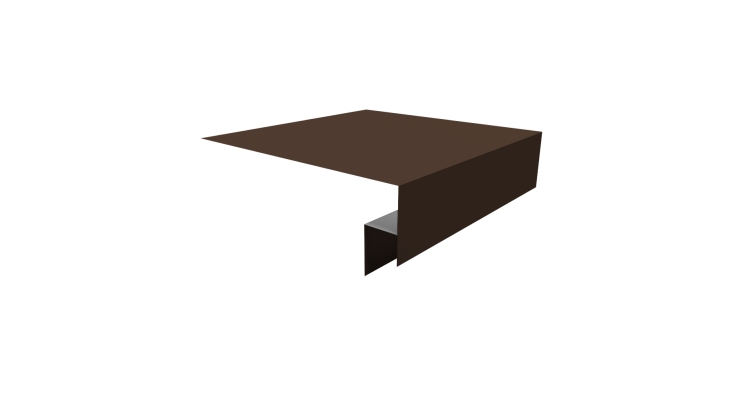 Планка околооконная сложная Экобрус Grand Line 250х50х25 0,45 Drap ST RAL 8017 шоколад (3м)