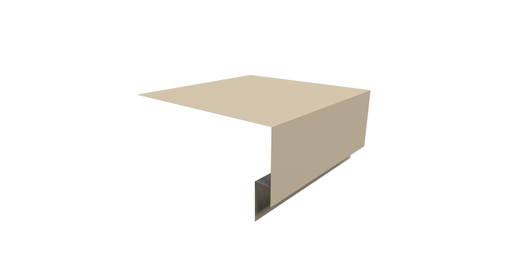 Планка околооконная сложная Экобрус Grand Line 250х75х25 0,45 PE с пленкой RAL 1015 светлая слоновая кость (2м)