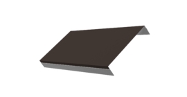 Ламель обратная 150 забора жалюзи Texas 0.5 Drap с пленкой RR 32 темно-коричневый