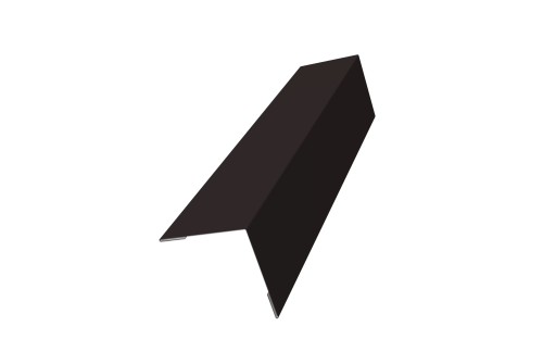 Угол внешний 50х50 0,45 Drap RAL 9005 черный (3м)