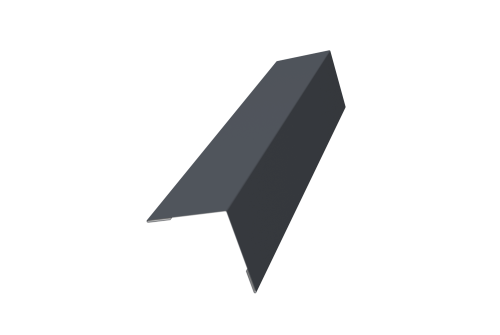 Угол внешний 50х50 0,45 Drap TX RAL 7024 мокрый асфальт (2м)