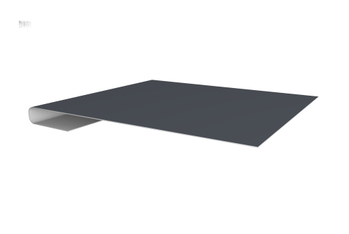 Планка завершающая 0,5 Satin Matt RAL 7024 мокрый асфальт (2м)