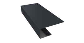 J-Профиль 18мм 0,45 Drap TR RAL 7024 мокрый асфальт (2м)