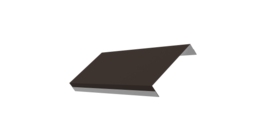 Ламель обратная 125 забора жалюзи Texas стартовая/финишная для калиток и ворот 0,5 Drap TX RR 32 темно-коричневый