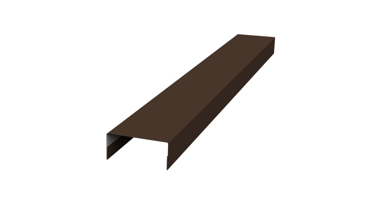 Крышка 30х15 жалюзи Texas 0,45 Drap RAL 8017 шоколад (2м)