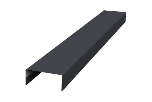 Крышка 30х15 жалюзи Texas 0,45 Drap-double TX RAL 7024 мокрый асфальт (2м)