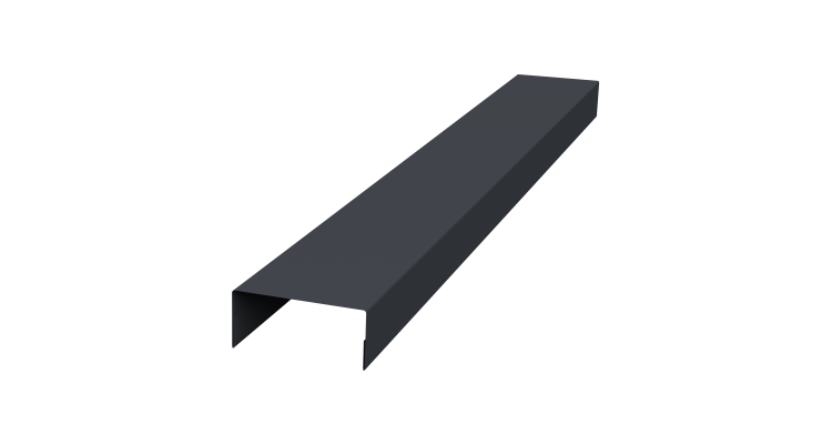 Крышка 30х20 жалюзи Texas 0,5 Satin Matt RAL 7024 мокрый асфальт (2,5м)