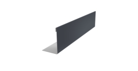 Нащельник 125 Texas 25х35 0,5 PurLite Matt RAL 7024 мокрый асфальт (L2,0)