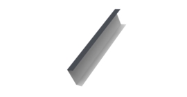 Декоративная накладка на столб универсальная 60х60 для забора жалюзи 0,5 Satin RAL 7024 мокрый асфальт (2м)