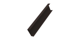 Декоративная накладка на столб универсальная 80х80 для забора жалюзи 0,45 Drap-double TX RR 32 темно-коричневый (1,8м)