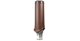 Выход вентиляции Krovent Pipe-VT 125/700 изолированный коричневый