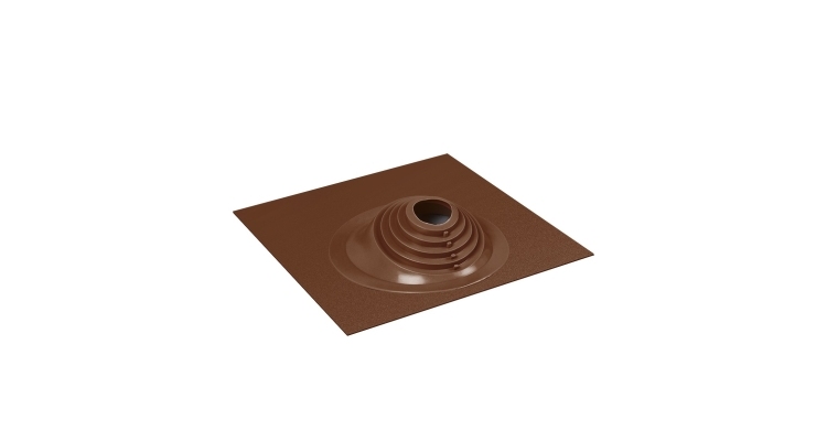 Проходной элемент MF CN угловой №17 (75-200мм) +240 силиконовый (металлический окрашенный фланец) коричневый