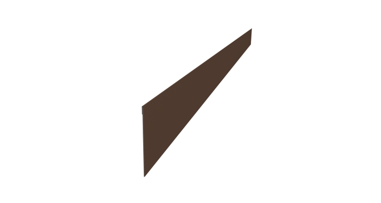 Ламель забора жалюзи Palermo 0,5 Velur X RAL 8017 шоколад