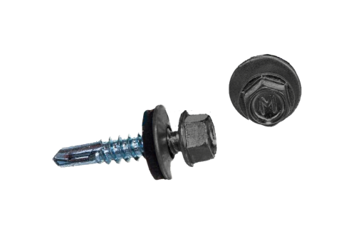 Саморез по металлу Daxmer 5,5х25 RAL 9006 (250) сверло №3