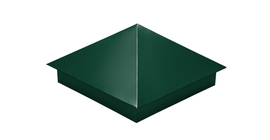 Колпак на столб 390х390мм 0,45 Drap с пленкой RAL 6005 зеленый мох