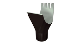 Воронка GL PE Matt 125/90 мм RR 32 темно-коричневый