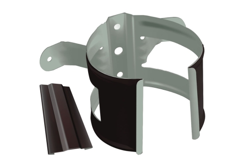 Кронштейн трубы на дерево GL PE Matt 90 мм RR 32 темно-коричневый