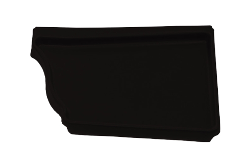 Заглушка правая Vortex Matt 127мм RAL 9005