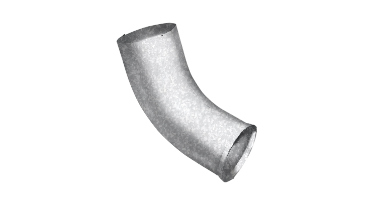 Колено стока GL ZN 100 мм Zn цинк