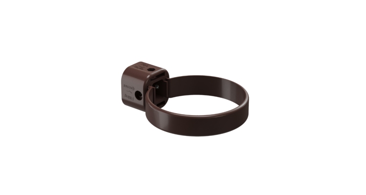 Хомут универсальный для водосточной трубы LUX, шоколад
