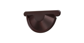 Заглушка торцевая универсальная GL PE 125 мм RAL 8017 шоколад