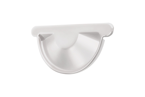 Заглушка торцевая универсальная GL PE 125 мм RAL 9003 сигнальный белый