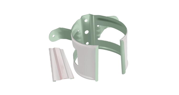 Кронштейн трубы на дерево GL PE 90 мм RAL 9003 сигнальный белый