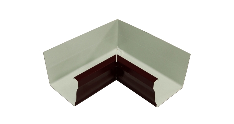 Угол желоба внутренний Vortex 90гр 127мм RR 32 темно-коричневый