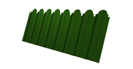 Профнастил С10A фигурный 0,45 PE RAL 6002 лиственно-зеленый