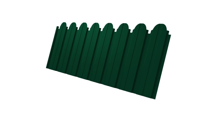 Профнастил С10B фигурный 0.45 PE-Double RAL 6005 зеленый мох