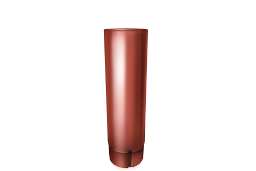 Труба круглая Grand Line PU 90 мм 3 м RAL 8004 терракота